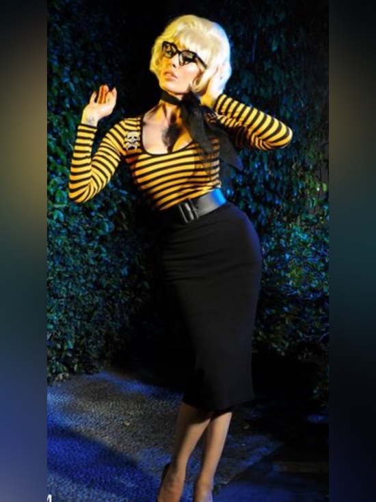 Pinup Couture Dresses & Skirts - Pinup Couture Deadly Dames Hotrod Honey Pencil Dress Size S NWOT